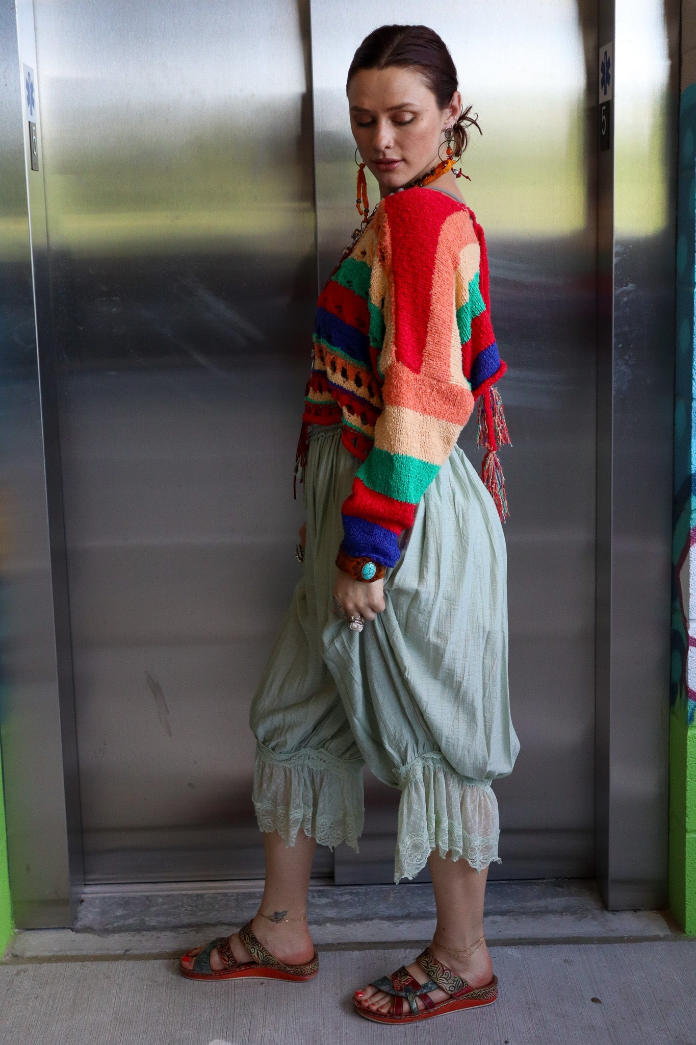 Angelic Bloomer Pants in Sage - ivyandlavyboutique Fashion Week