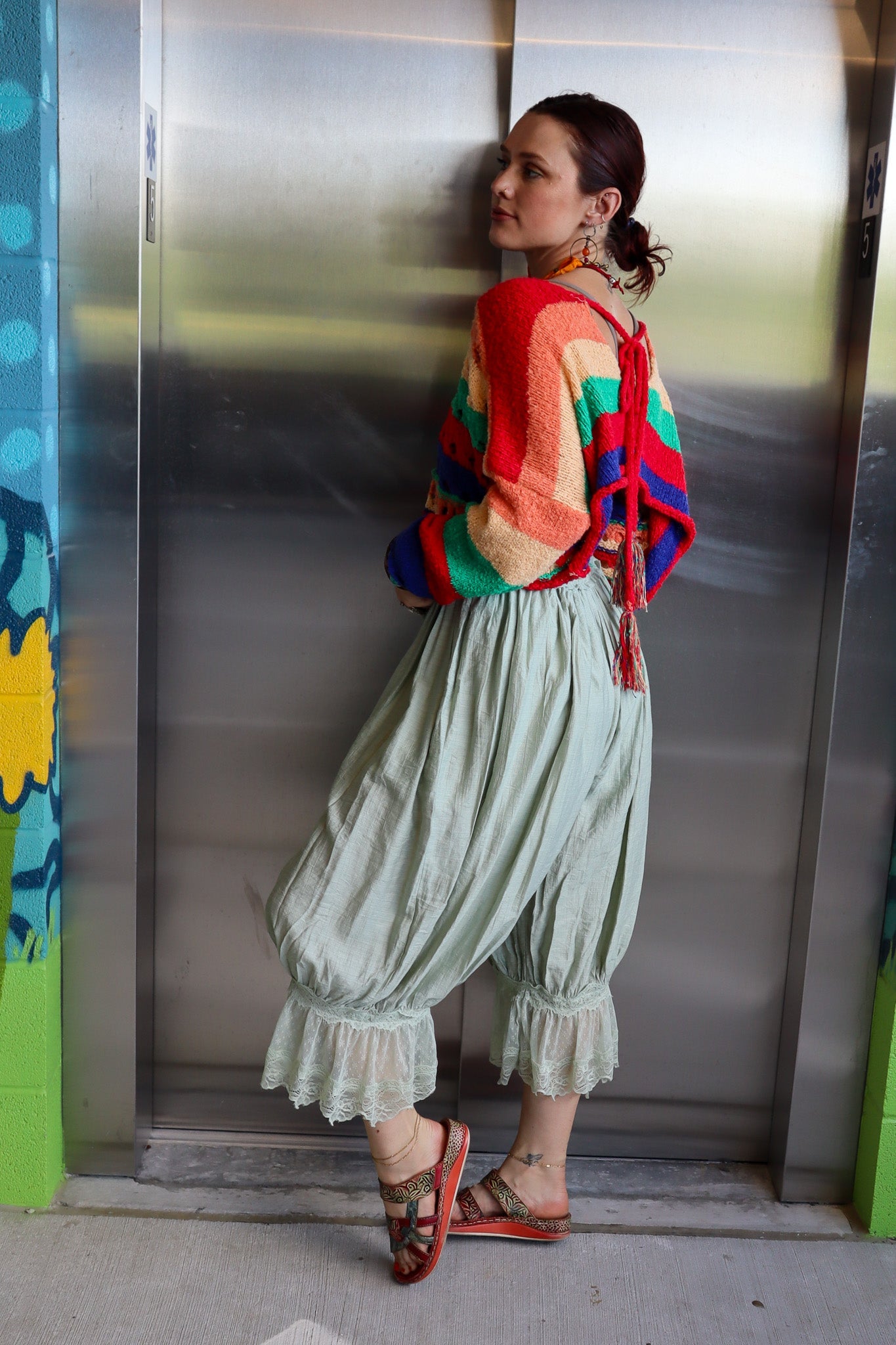 Angelic Bloomer Pants in Sage - ivyandlavyboutique Fashion Week