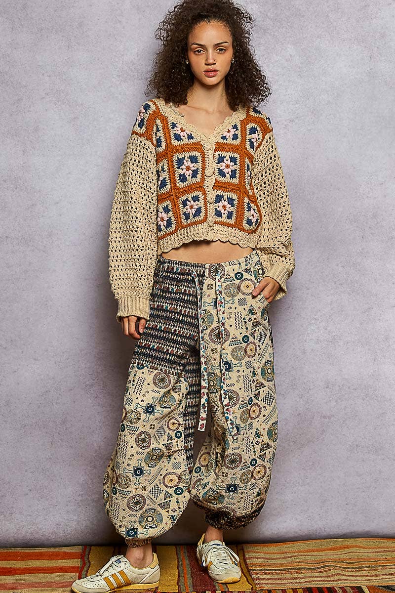 Apple Picking Cropped Sweater Top - ivyandlavyboutique Pol Clothing