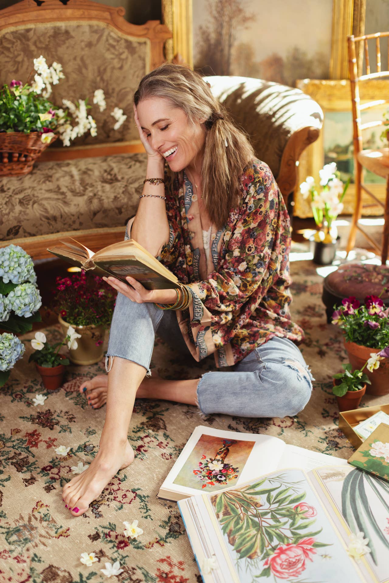 Art of Life Pixie Duster Cropped Kimono w/ Palette, Flowers - ivyandlavyboutique Market of Stars