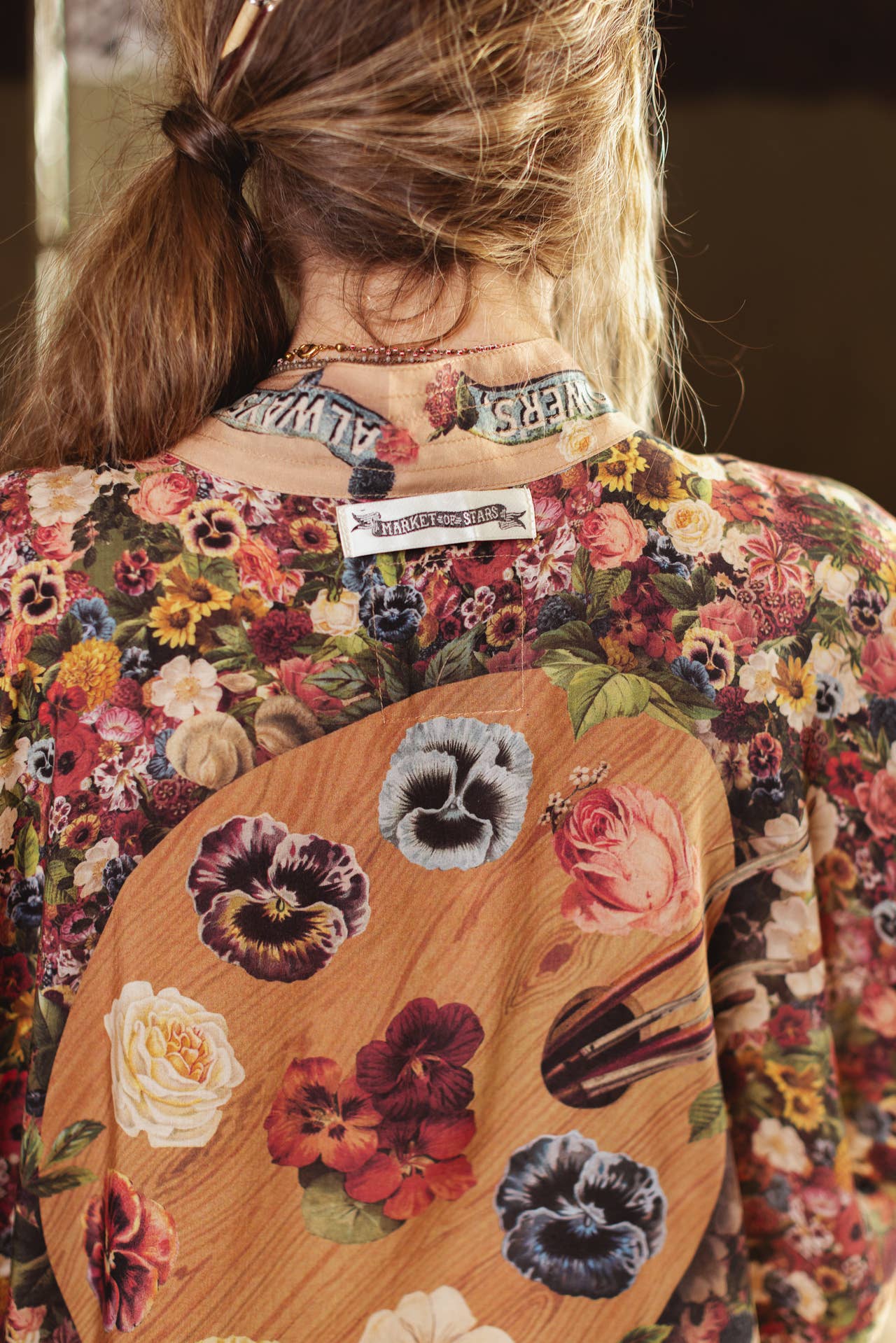 Art of Life Pixie Duster Cropped Kimono w/ Palette, Flowers - ivyandlavyboutique Market of Stars