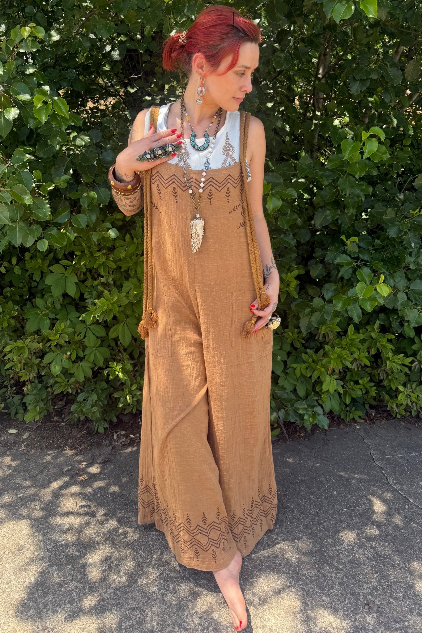 Avery Cotton Overall Jumper - ivyandlavyboutique Karma Highway