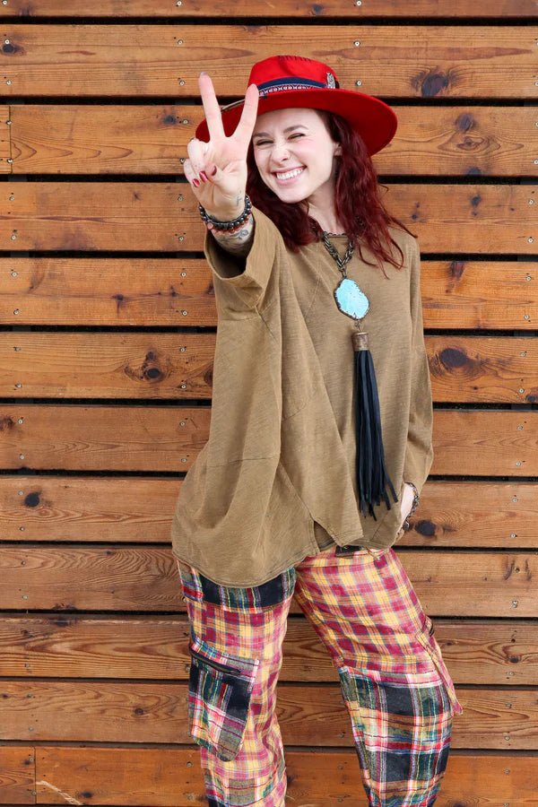 Be Bold Truker Metalized Stone Slab Accent Necklace Combo - ivyandlavyboutique Art by Amy