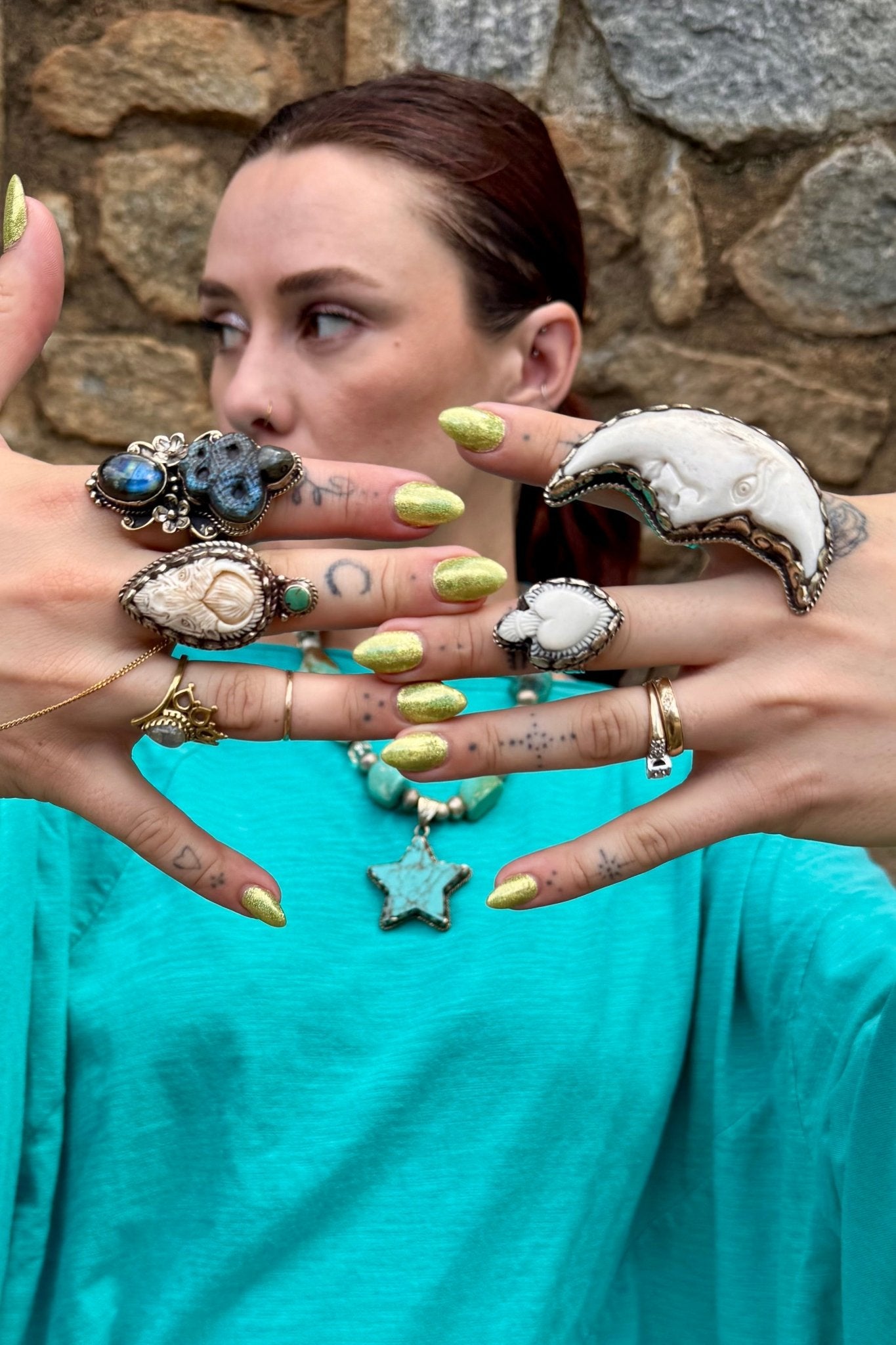 Be Free Cotton in Turquoise Oversized Mineral Washed Top - ivyandlavyboutique Jaded Gypsy