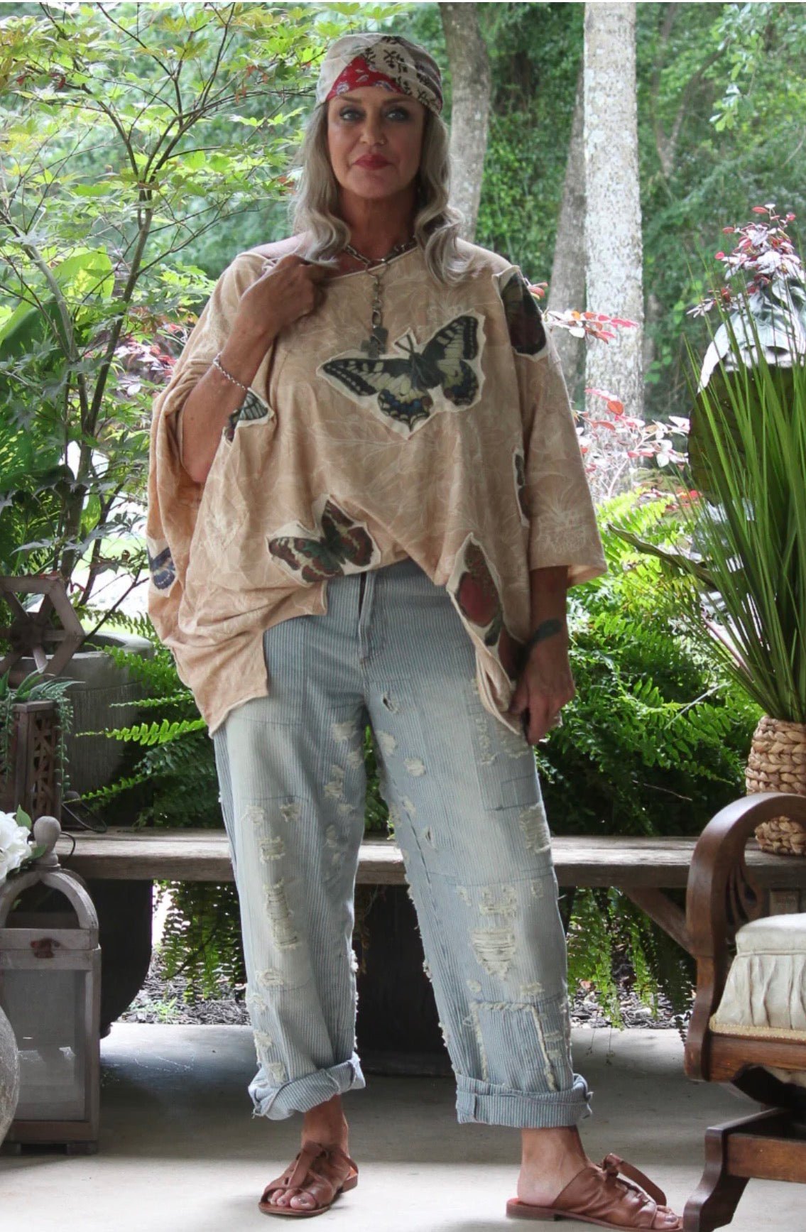 Be Free Top - Tan Flutter By - ivyandlavyboutique Jaded Gypsy