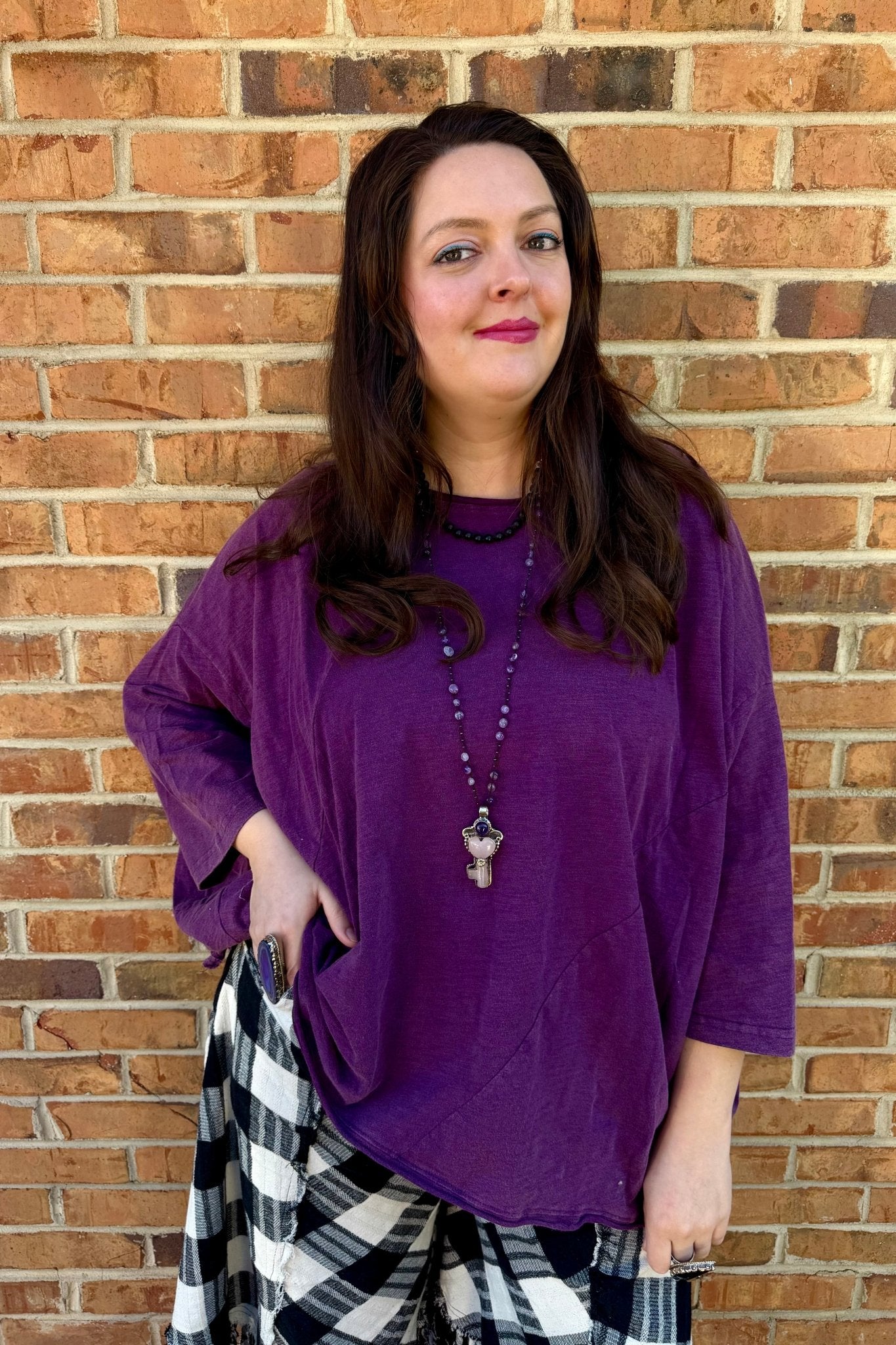 Be Free Top - Vintage Eggplant - ivyandlavyboutique Jaded Gypsy