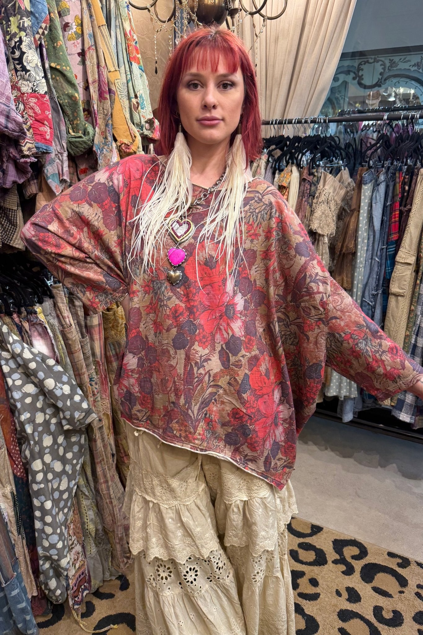 Be Free Top Woodland Meadow - ivyandlavyboutique Jaded Gypsy