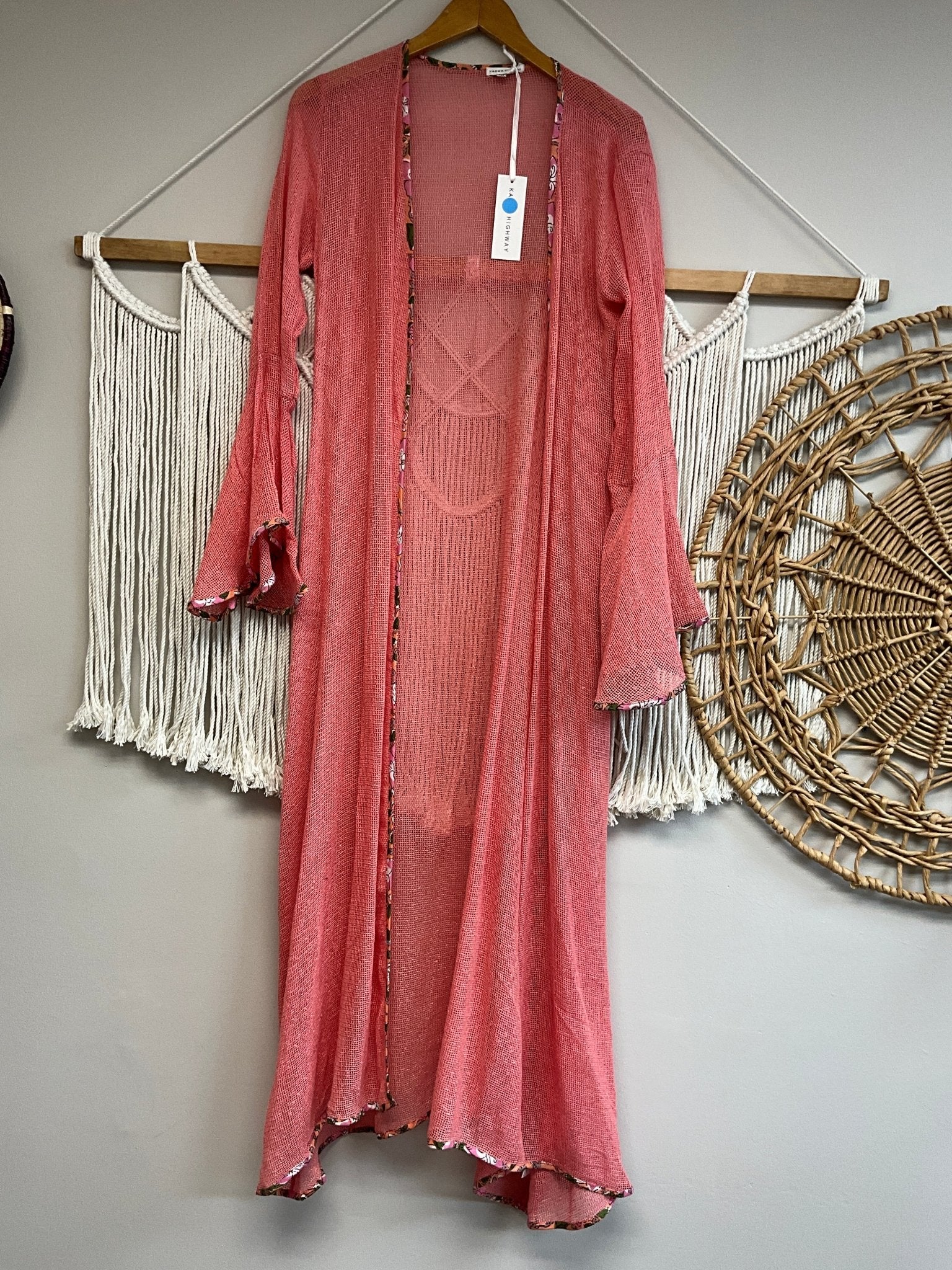 Beached Mesh Cotton Kimono SALE - ivyandlavyboutique Karma Highway