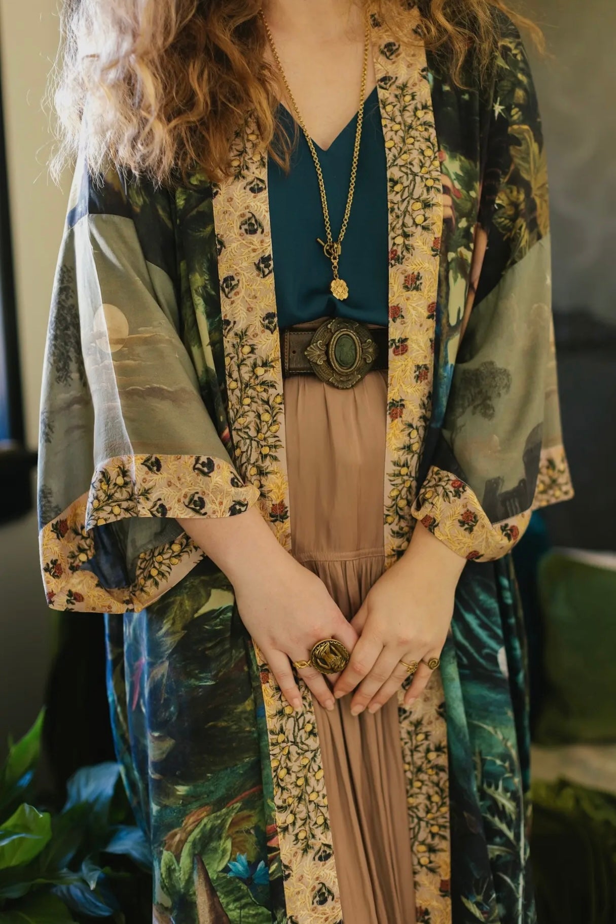 Bella Notte Long Duster Bamboo Kimono Robe - ivyandlavyboutique Market of Stars