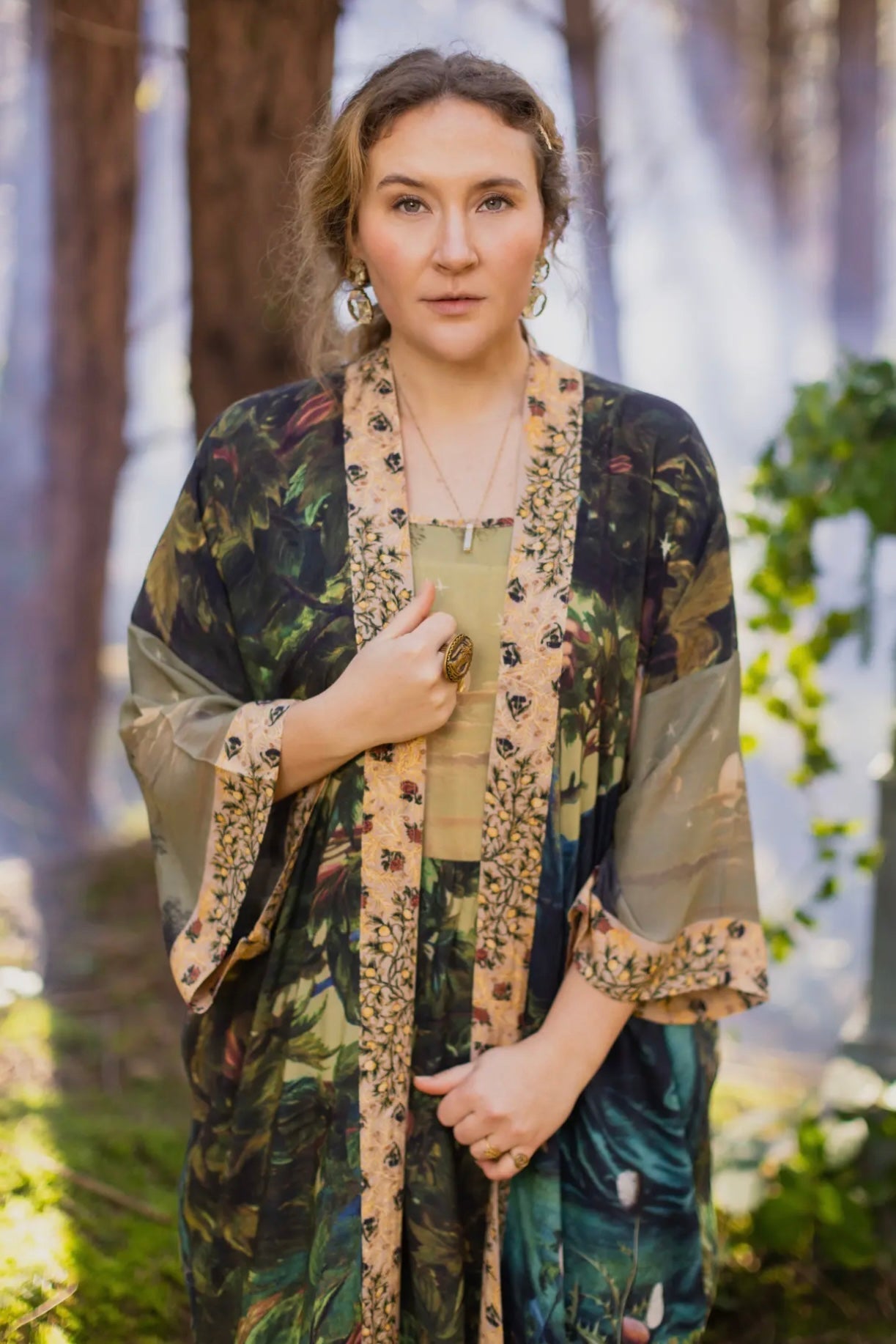 Bella Notte Long Duster Bamboo Kimono Robe - ivyandlavyboutique Market of Stars