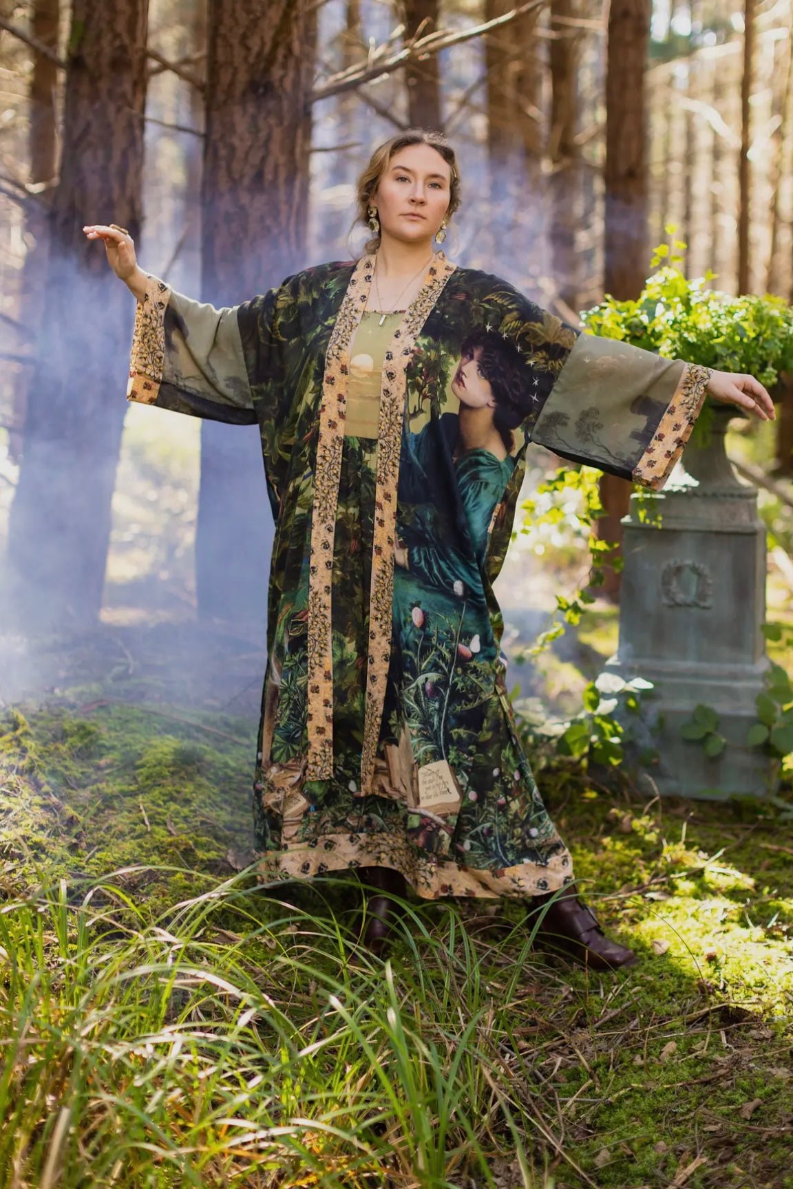 Bella Notte Long Duster Bamboo Kimono Robe - ivyandlavyboutique Market of Stars