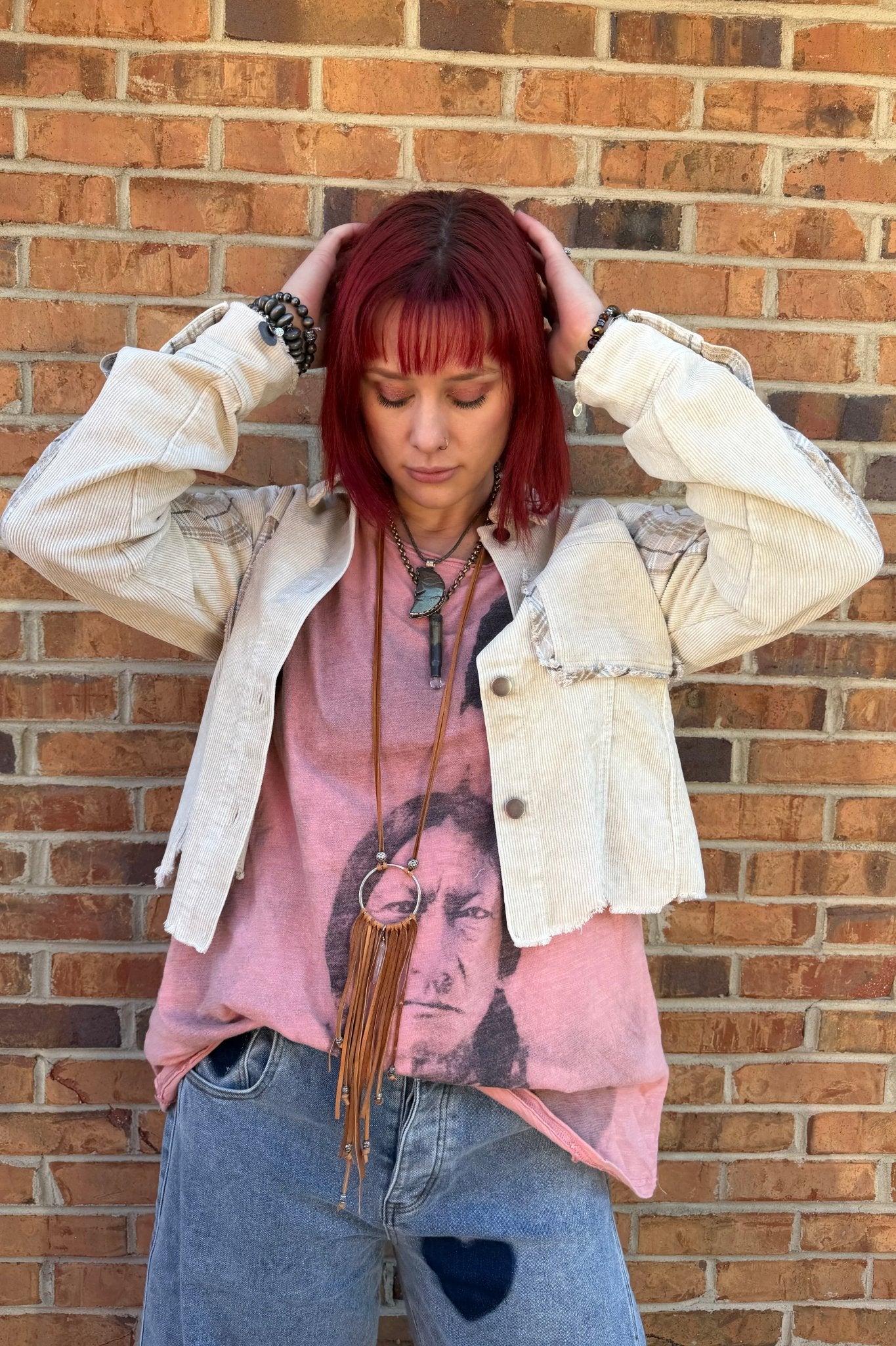 Better Days Corded Jacket - ivyandlavyboutique Mystree