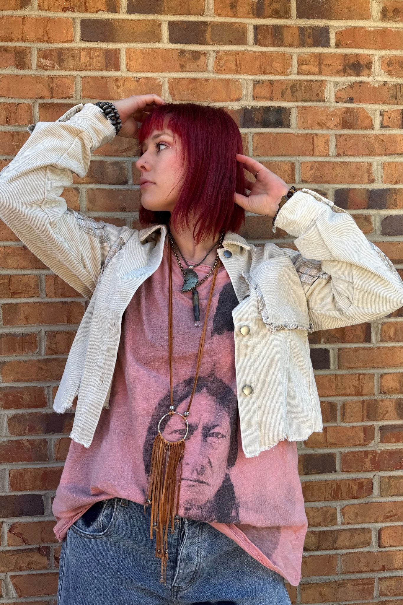 Better Days Corded Jacket - ivyandlavyboutique Mystree