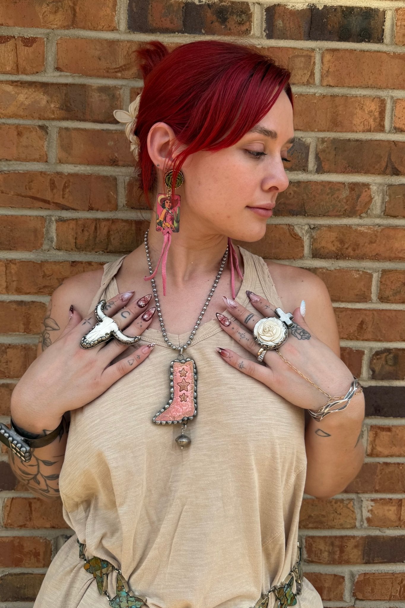 Beyond The Moon Tank in Oatmeal - ivyandlavyboutique Jaded Gypsy