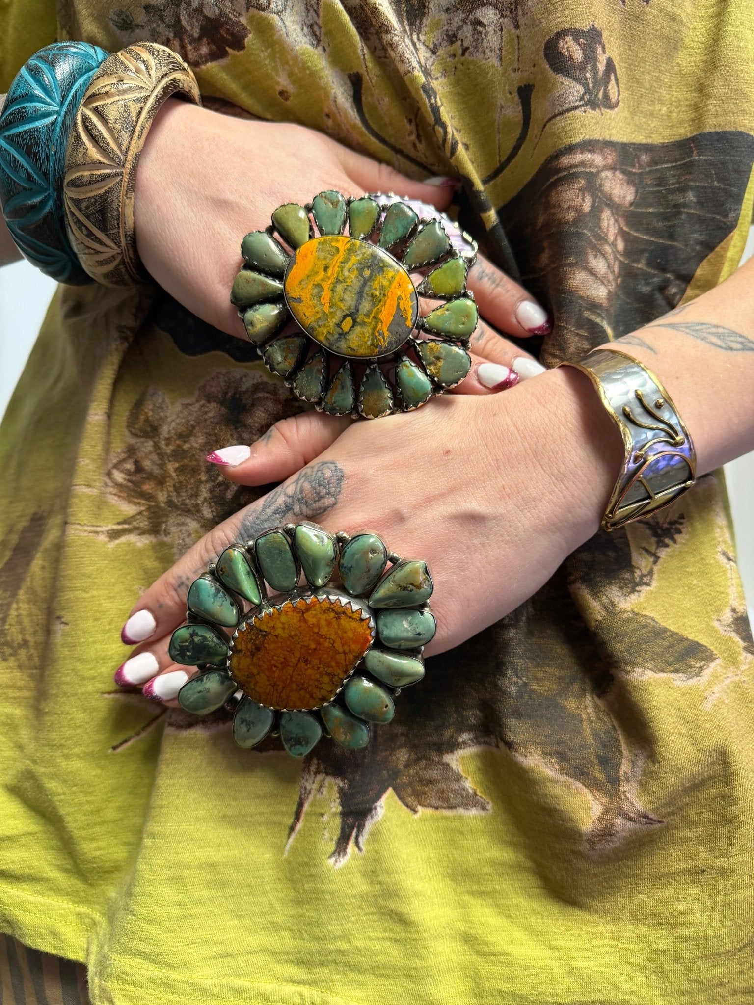 Biggie Turquoise Statement Ring - ivyandlavyboutique ivyandlavyboutique