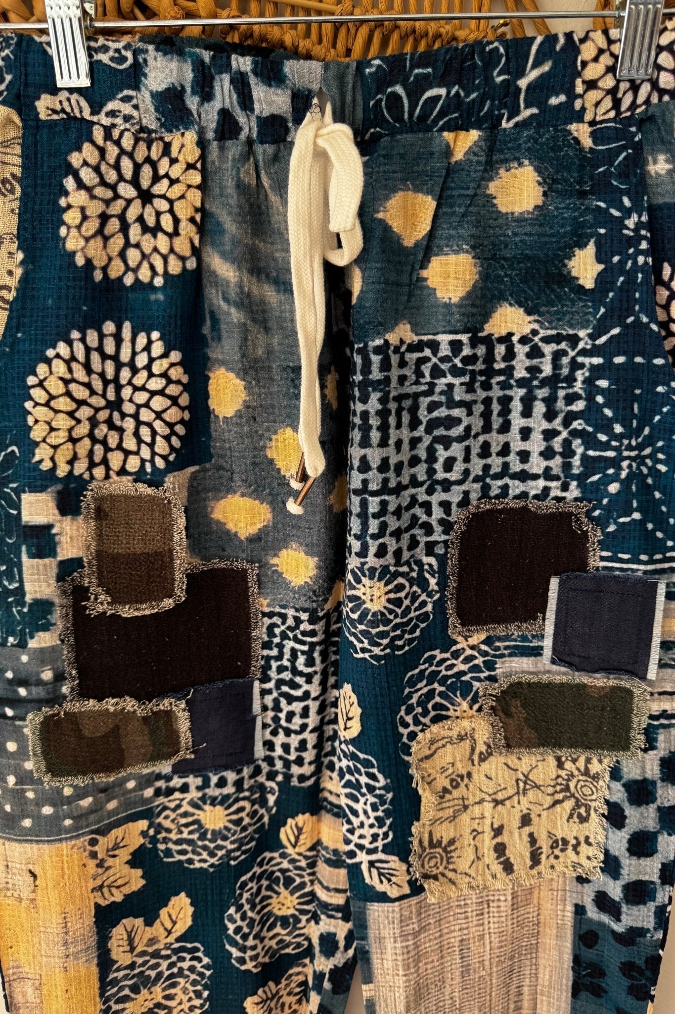 Blocked Print Pants - ivyandlavyboutique I LOVE LINEN