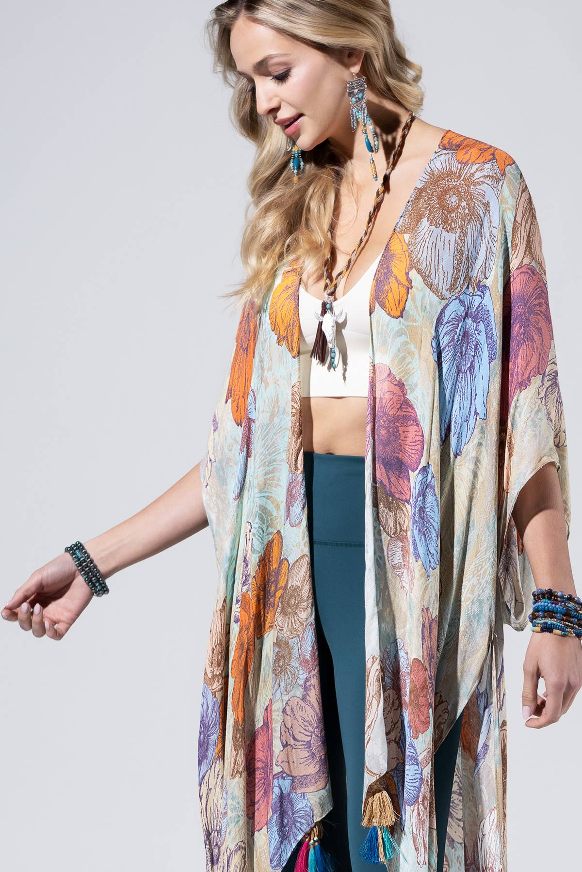 Blooming Field Kimono - ivyandlavyboutique Urbanista