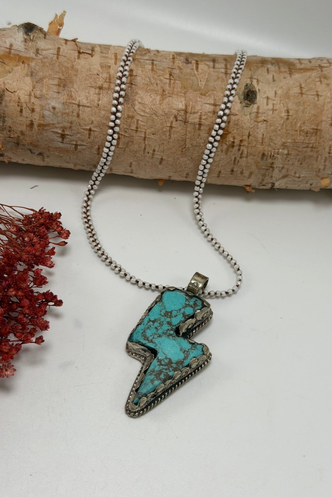 Blue Bolt Shortie Necklace - ivyandlavyboutique ivyandlavyboutique