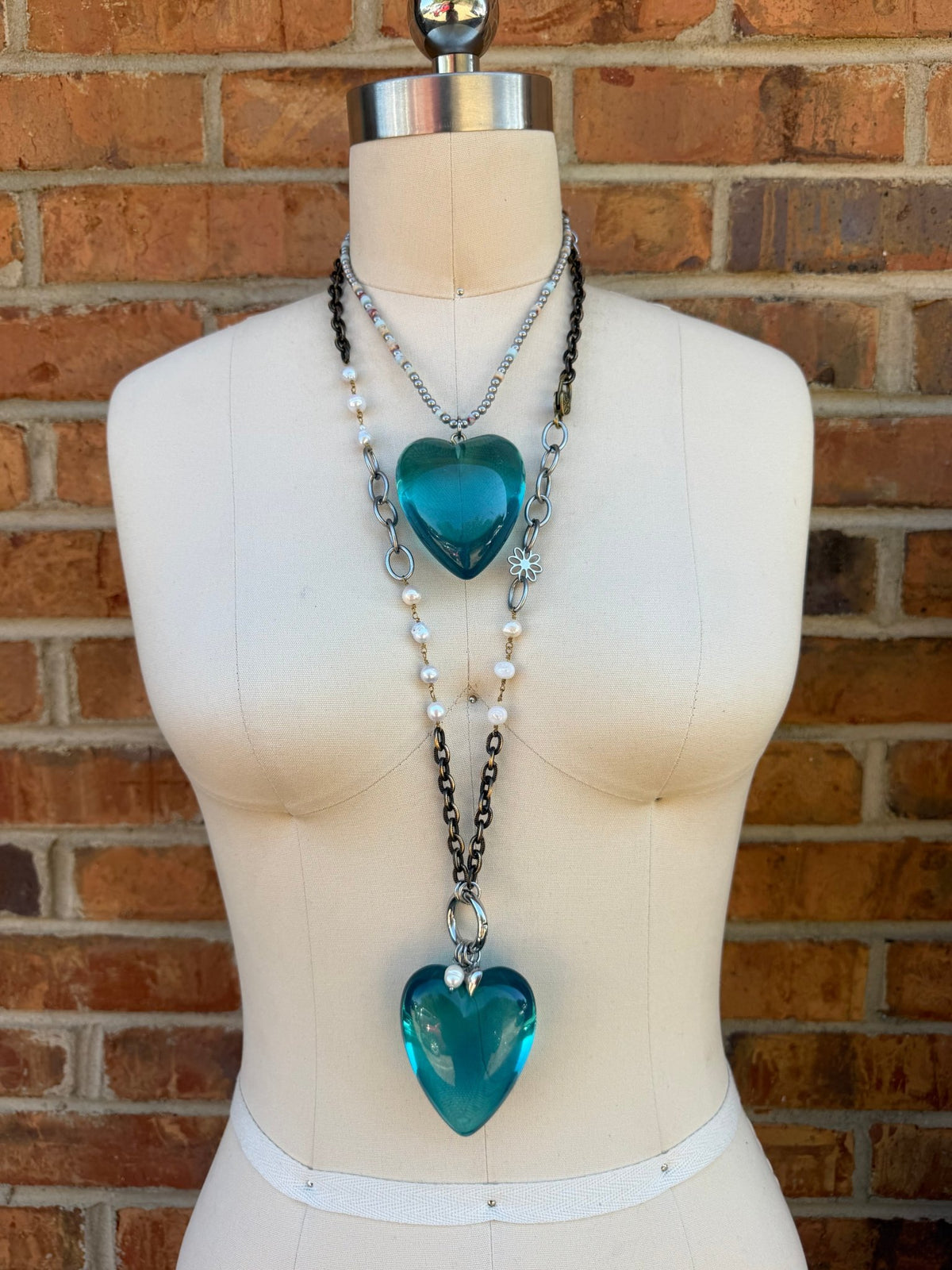 Blue Heart Necklace - Boho Wanderlust Boutique Boho Wanderlust Boutique