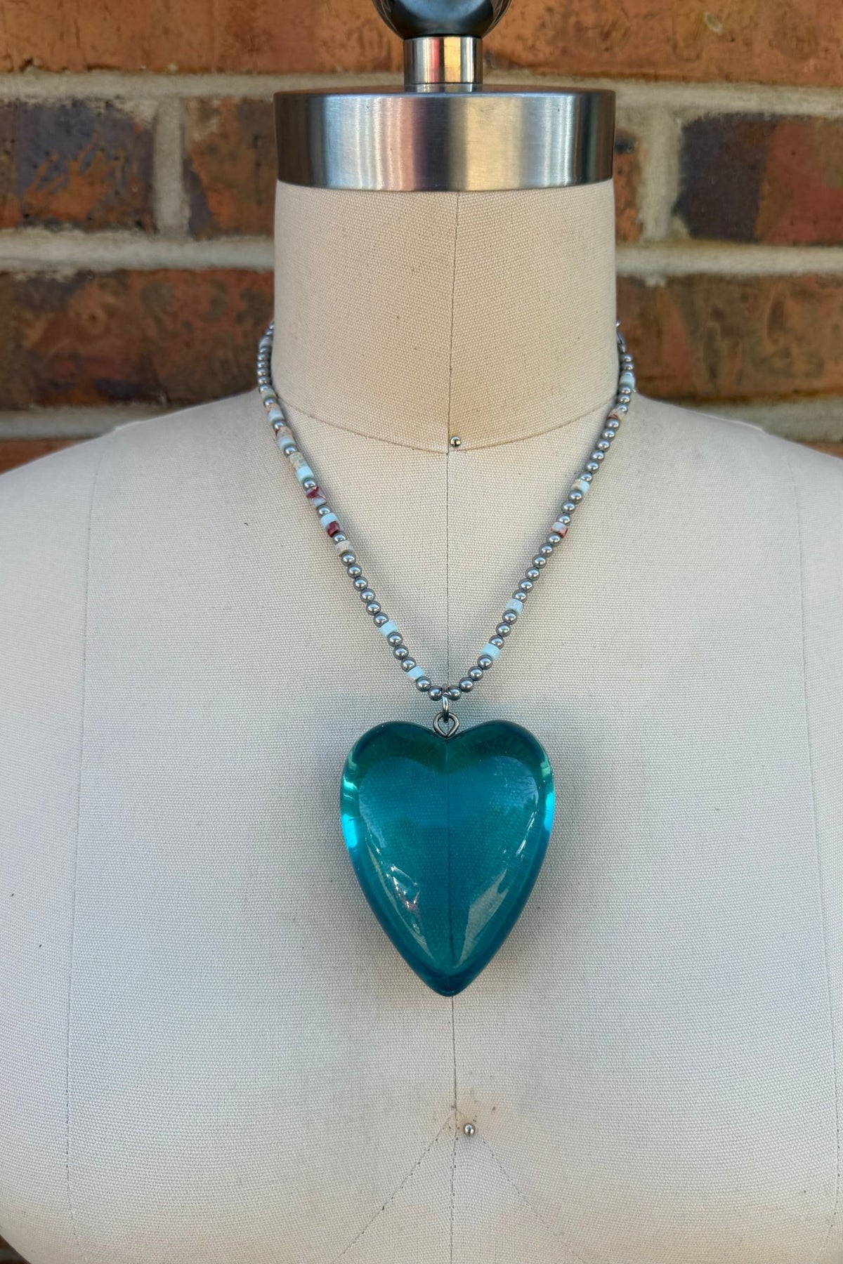 Blue Heart Necklace - Boho Wanderlust Boutique Boho Wanderlust Boutique