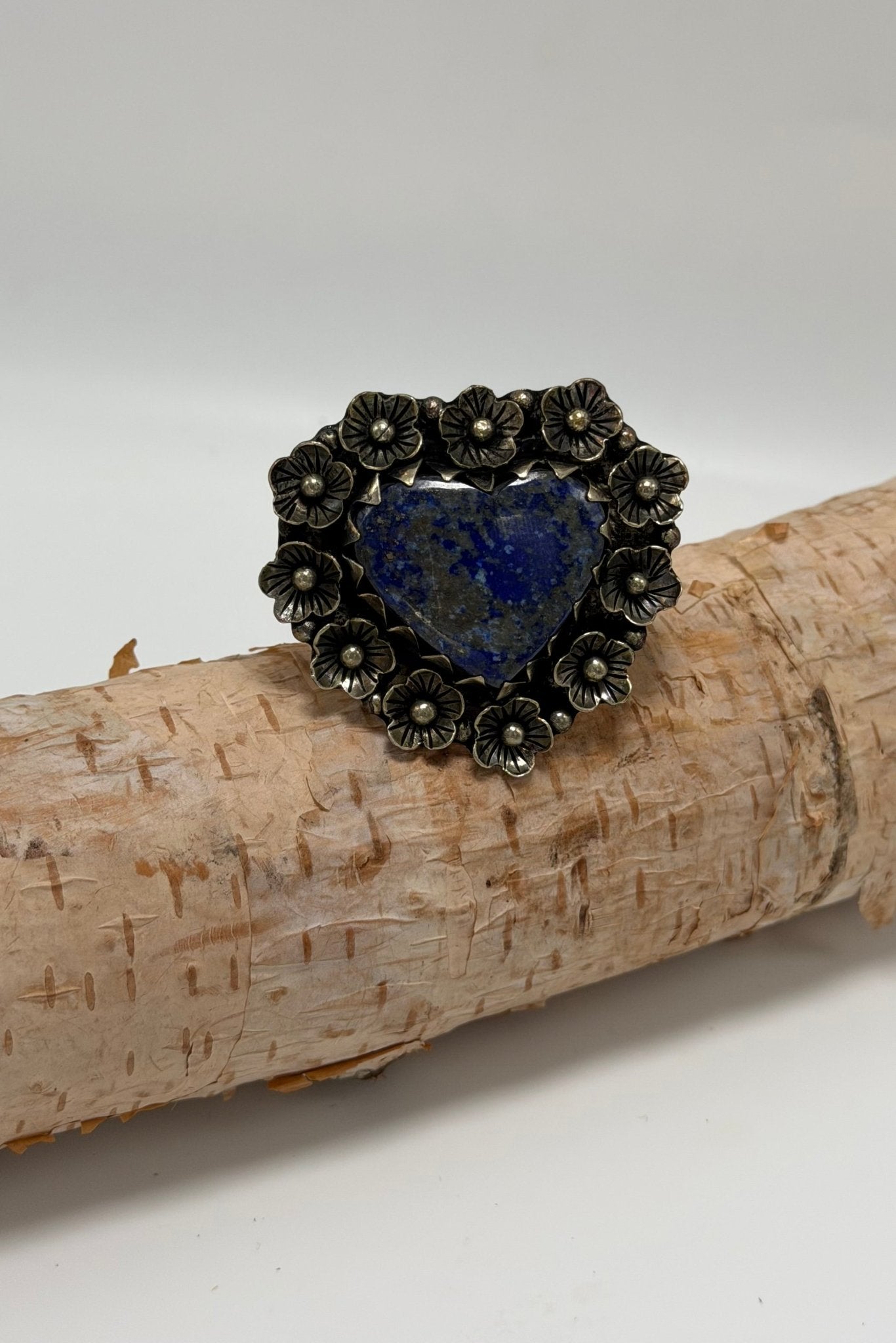 Blue Lapis Heart Ring - ivyandlavyboutique ivyandlavyboutique