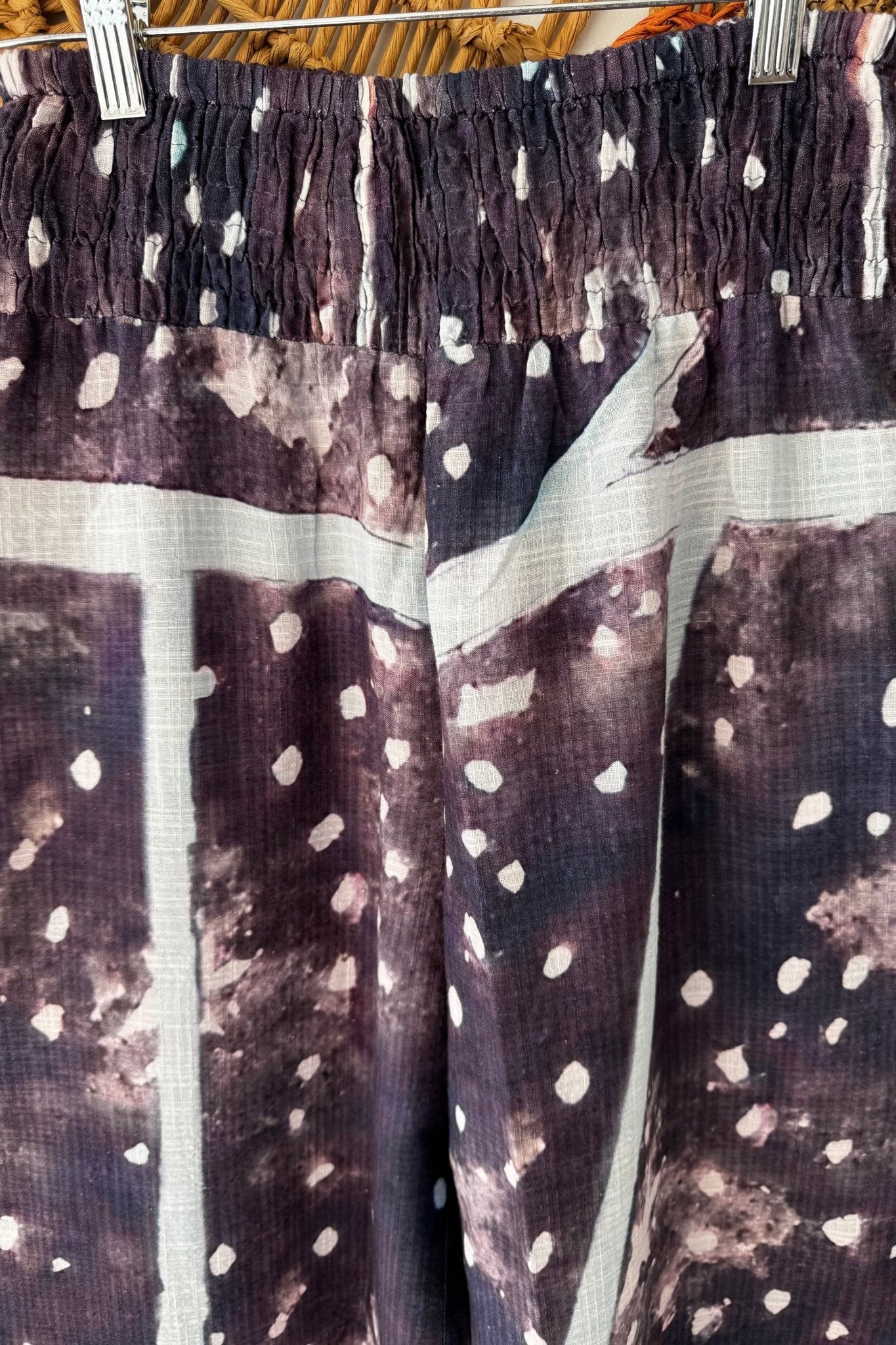 Blue Splattered Pant - ivyandlavyboutique I LOVE LINEN