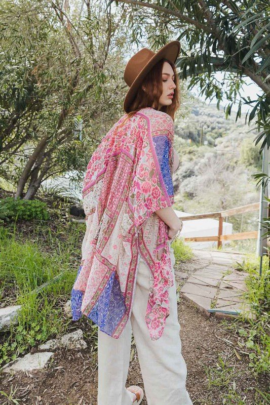Bohemian Burnout Velvet Kimono - ivyandlavyboutique Leto Accessories