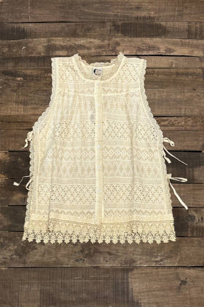 Boho Romantic Eyes on You Top in Tea Stain - ivyandlavyboutique Jaded Gypsy