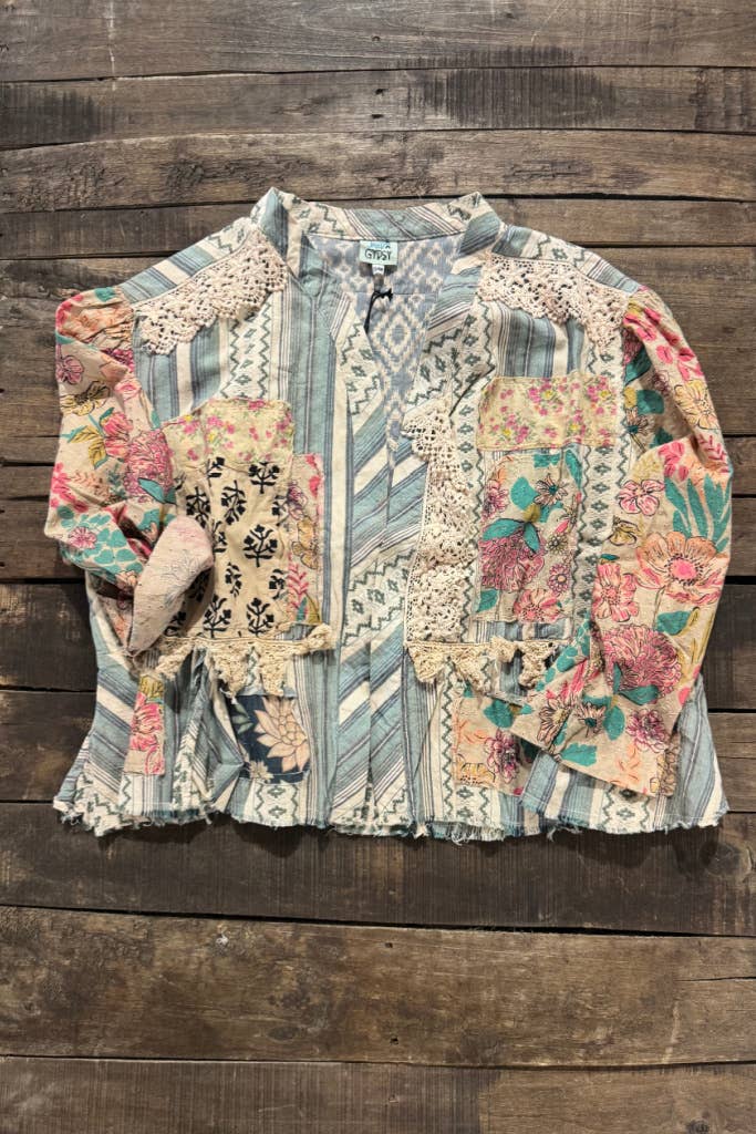 Botanical Paths Jacket - ivyandlavyboutique Jaded Gypsy