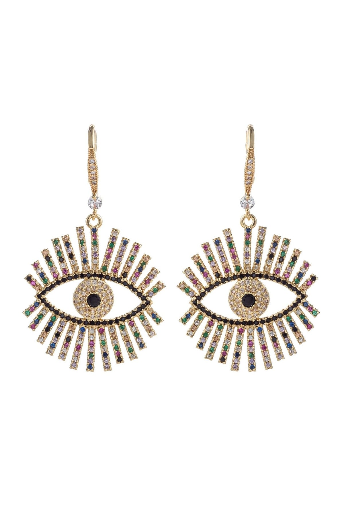 Bright Eye Earrings - ivyandlavyboutique Eye Candy Los Angeles