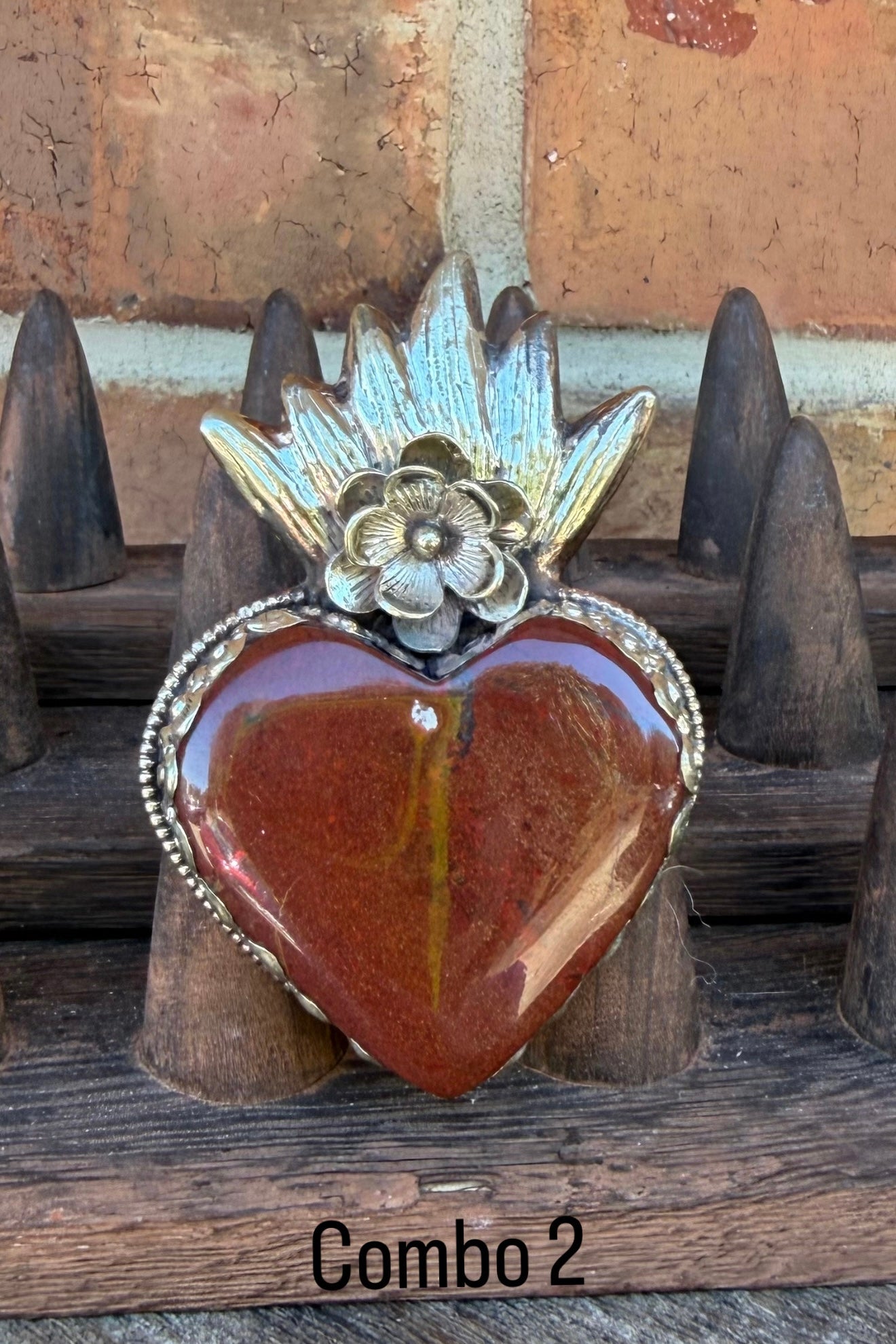 Brown Heart Statement Ring - ivyandlavyboutique ivyandlavyboutique