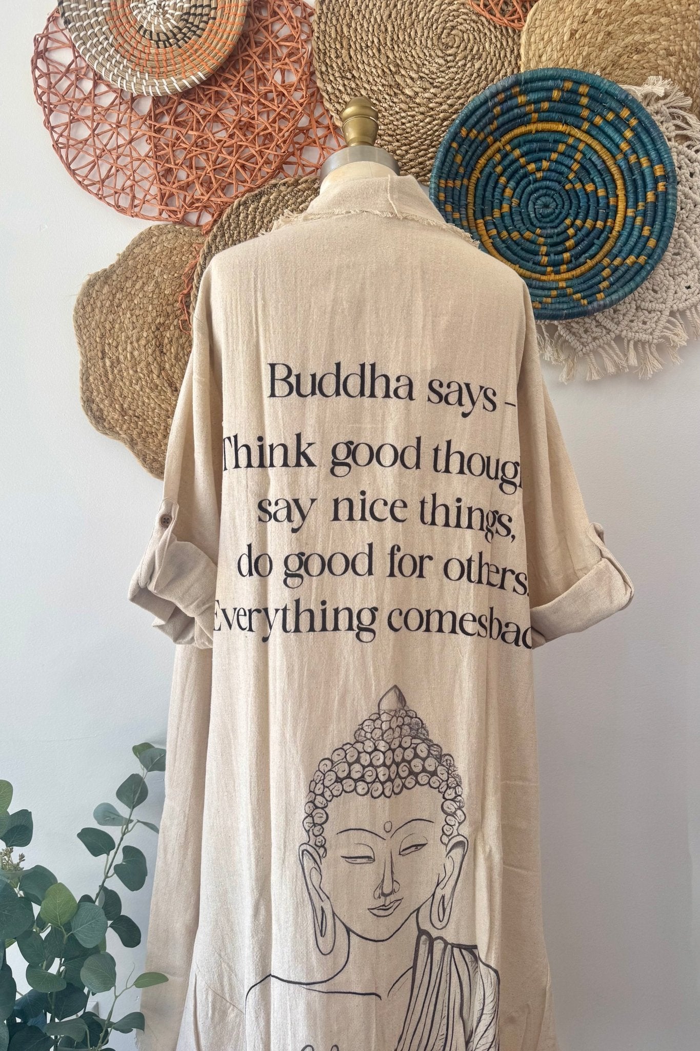 Buddha Duster Jacket - ivyandlavyboutique I LOVE LINEN