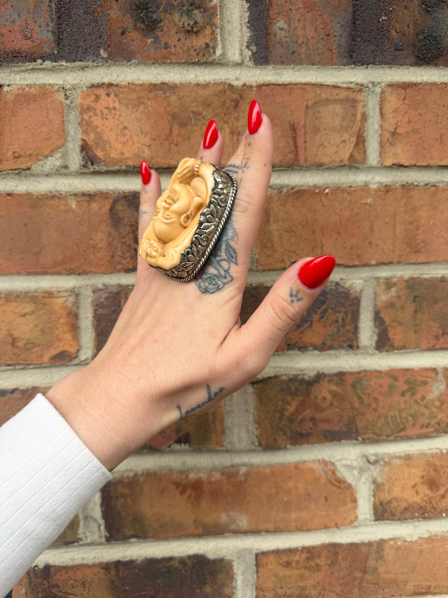 Bug Buddha Head Ring - ivyandlavyboutique ivyandlavyboutique