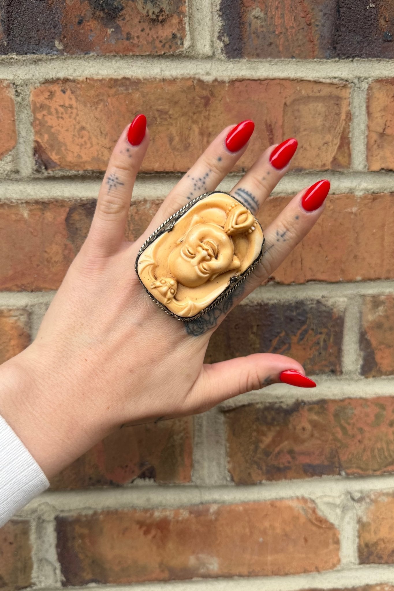 Bug Buddha Head Ring - ivyandlavyboutique ivyandlavyboutique