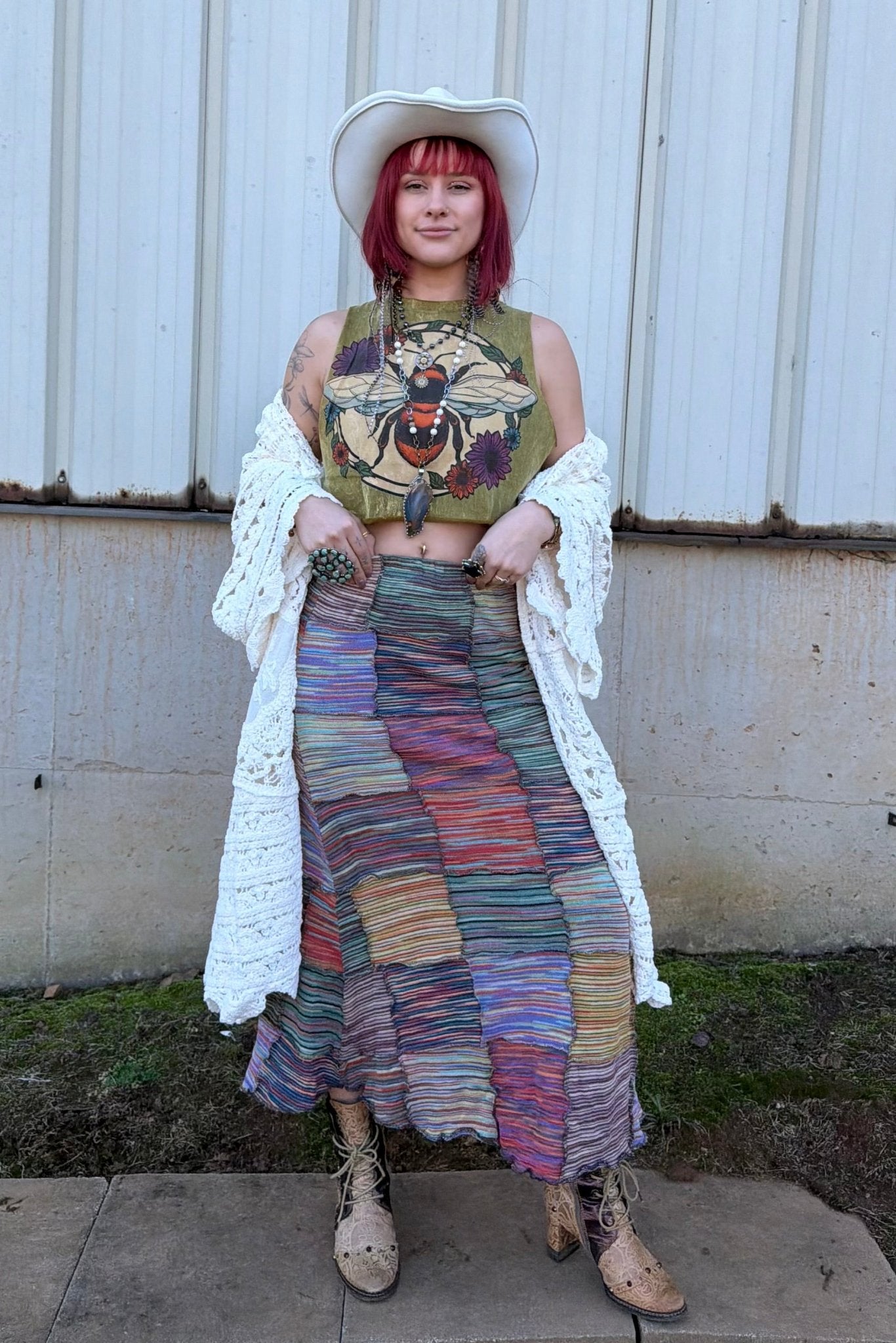 Bugging Out Sleeveless Crop - ivyandlavyboutique Kathmandu Imports