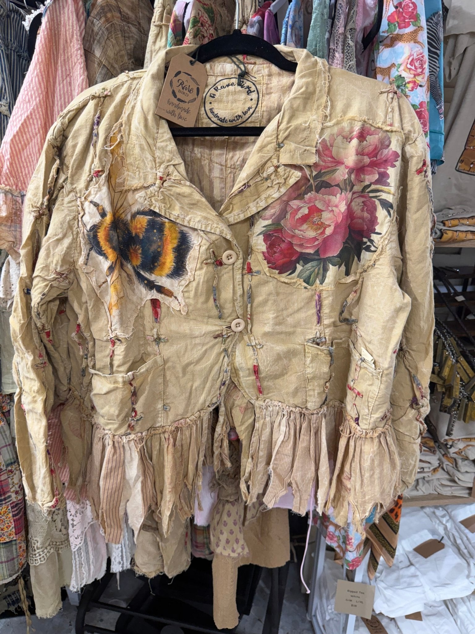 Bumble Bee Rose Jacket - ivyandlavyboutique A Rare Bird Shop