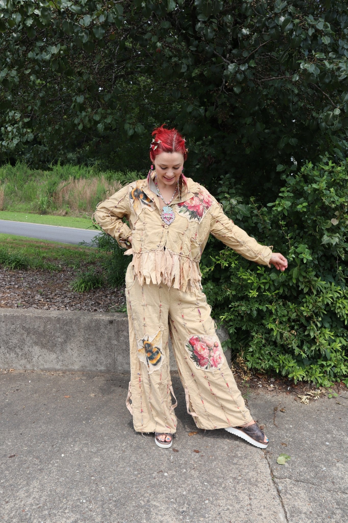 Bumble Bee Rose Pant - ivyandlavyboutique A Rare Bird Shop