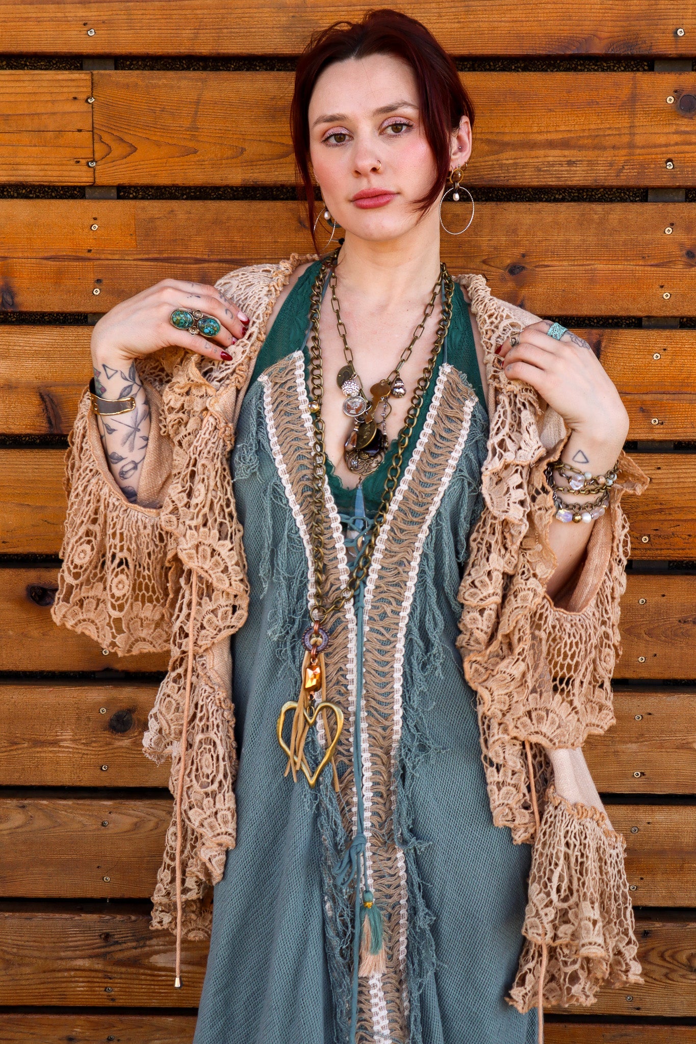 Burlap Wandering Livestock Cropped Jacket - ivyandlavyboutique A Rare Bird Shop