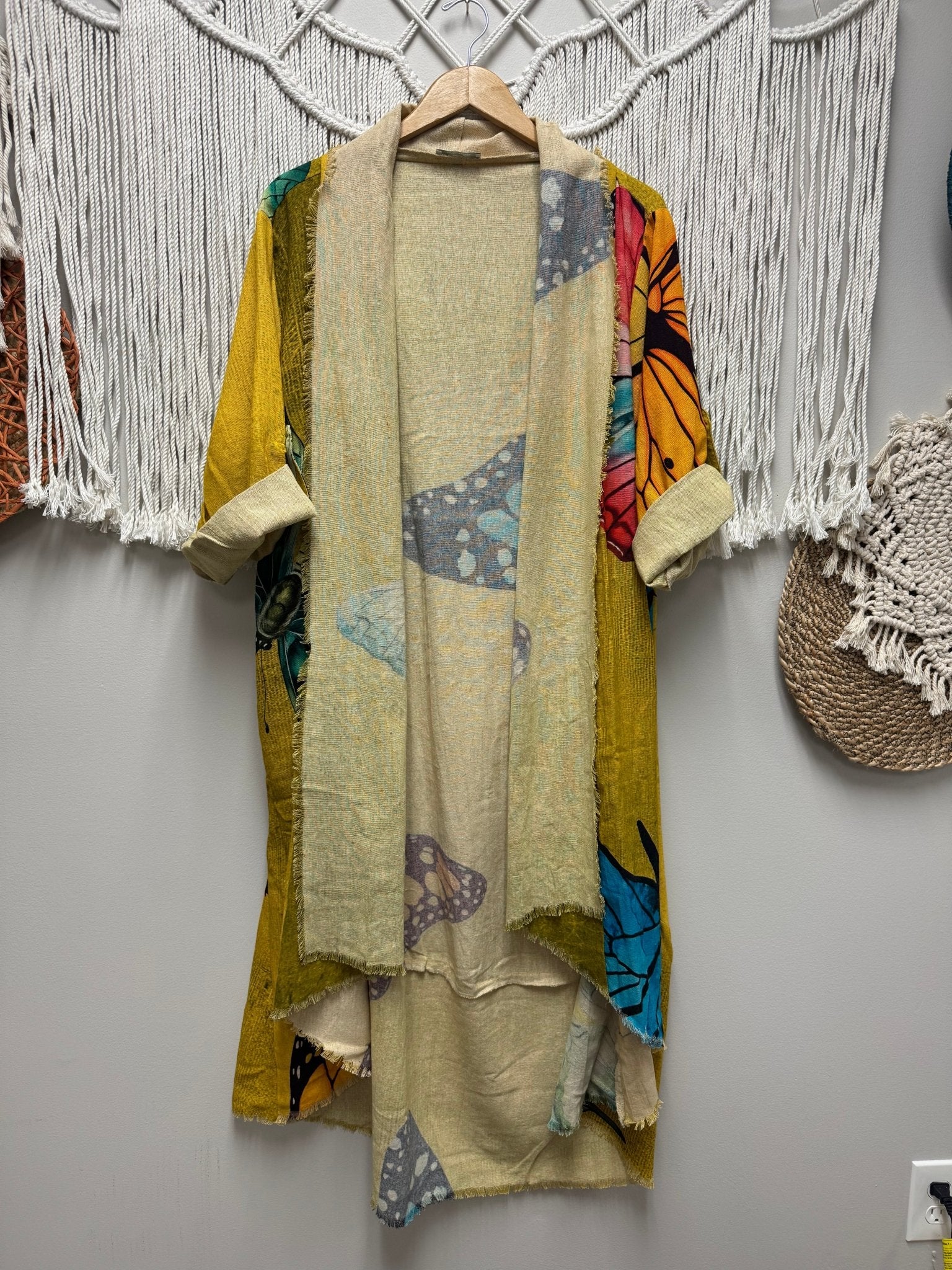 Butterfly Euphoria Duster - ivyandlavyboutique LeParisPetit by I Love Linen