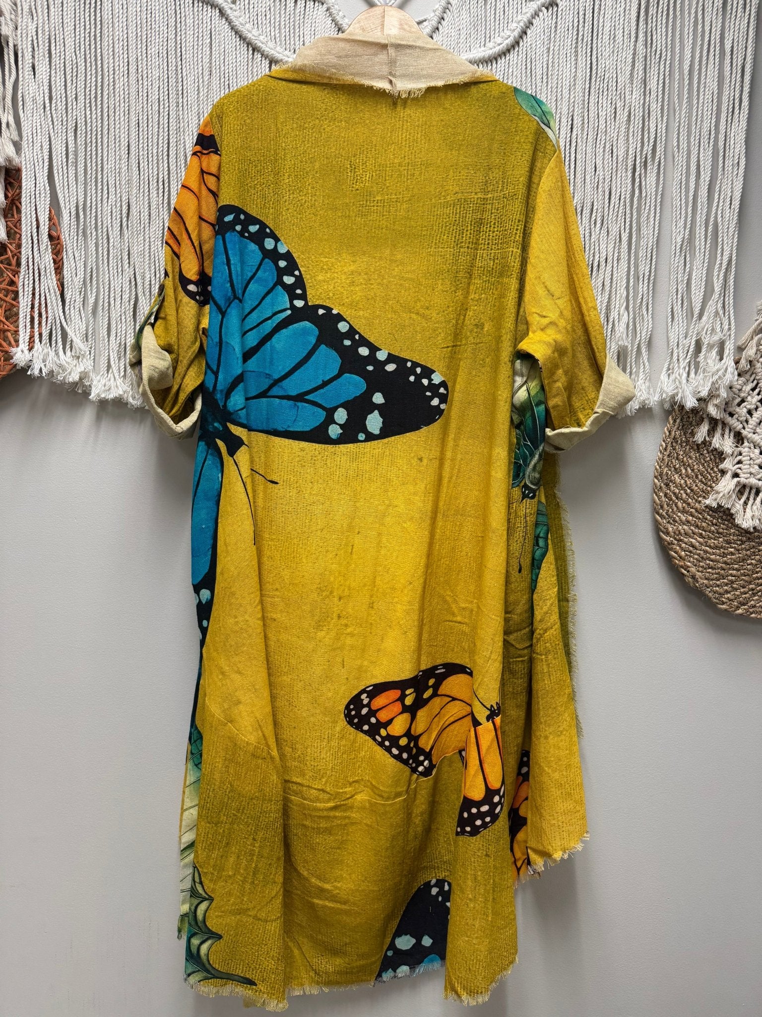 Butterfly Euphoria Duster - ivyandlavyboutique LeParisPetit by I Love Linen