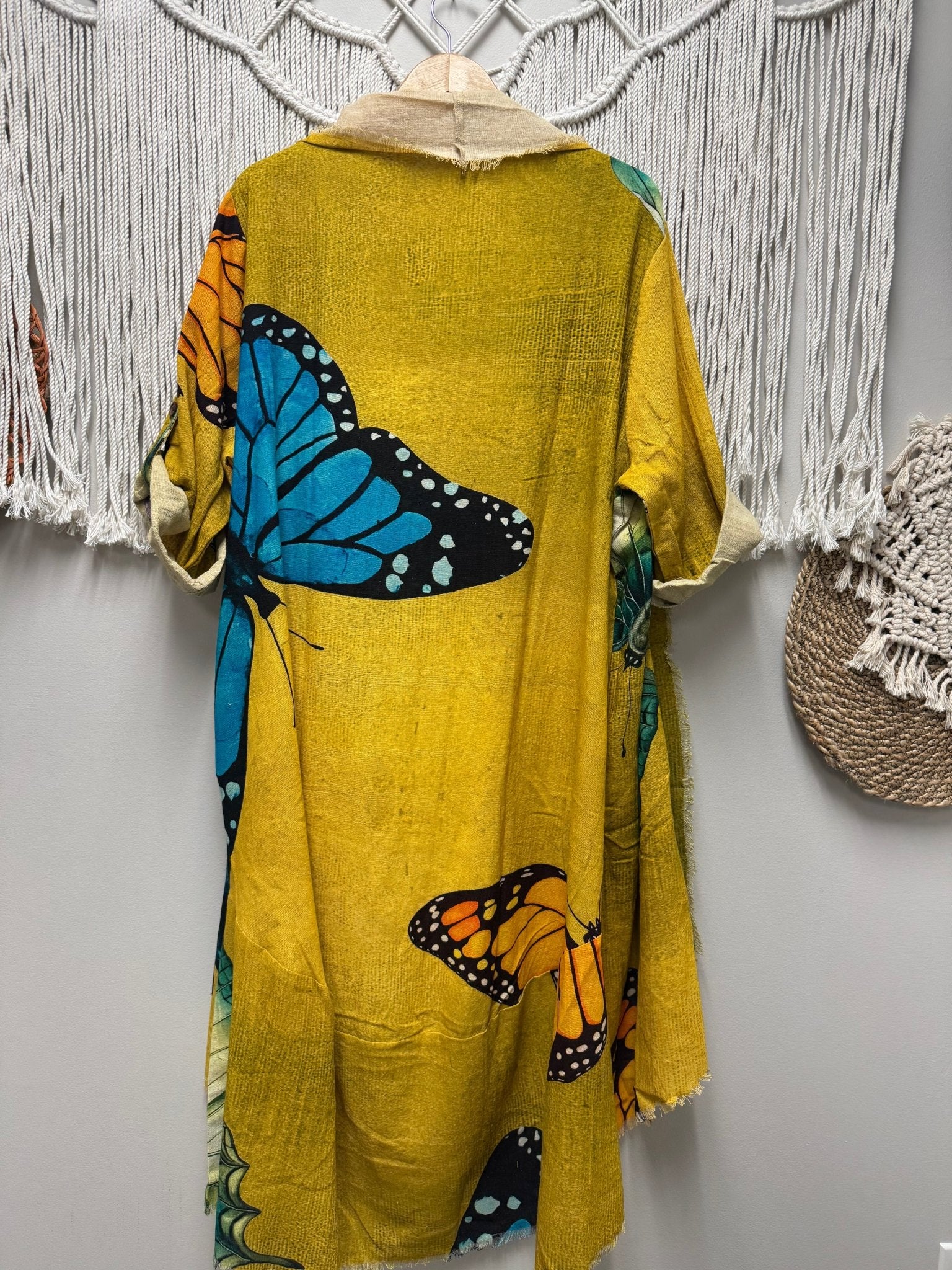 Butterfly Euphoria Duster - ivyandlavyboutique LeParisPetit by I Love Linen