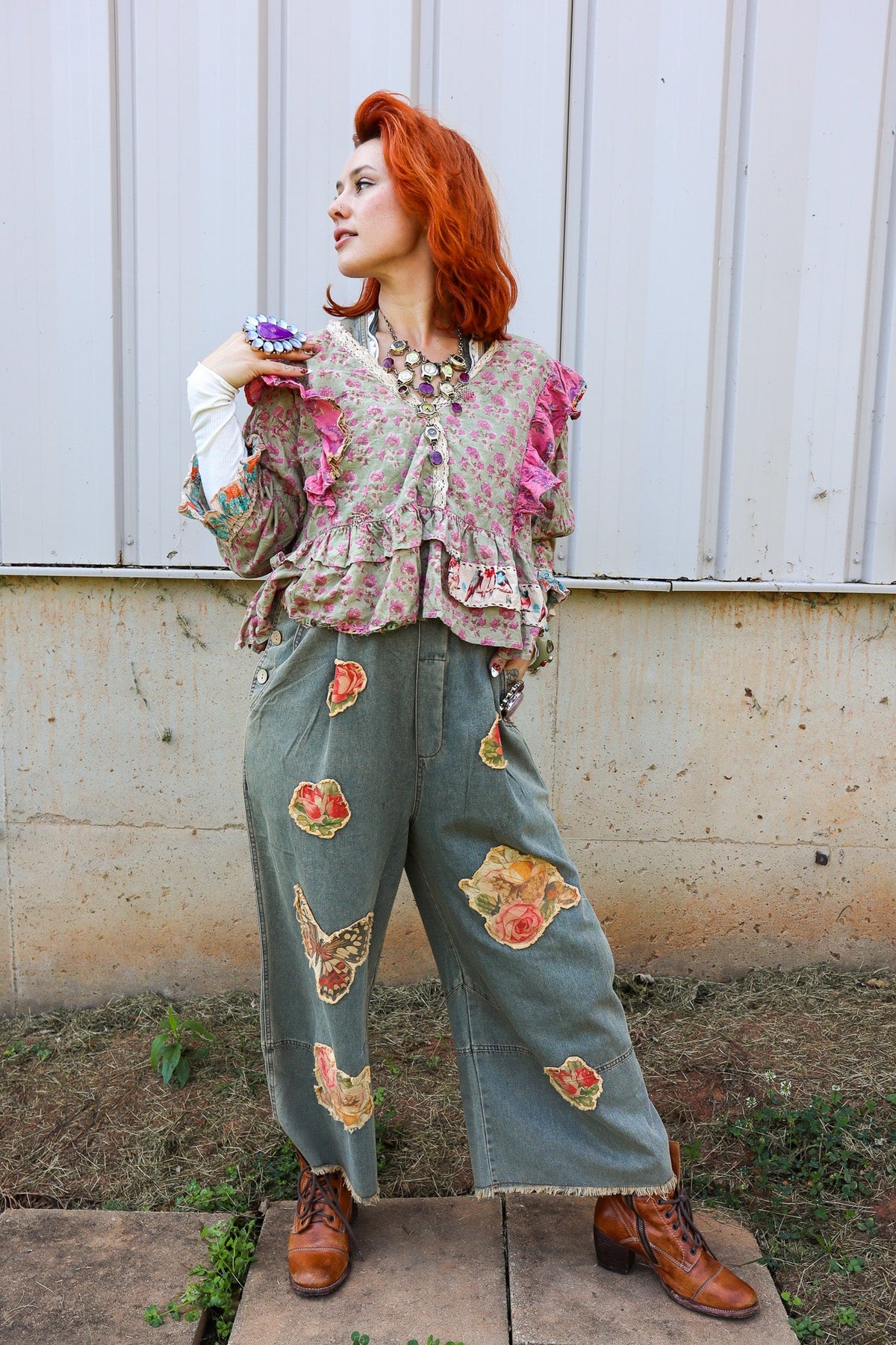 Butterfly Euphoria Overall - ivyandlavyboutique Blue Velvet