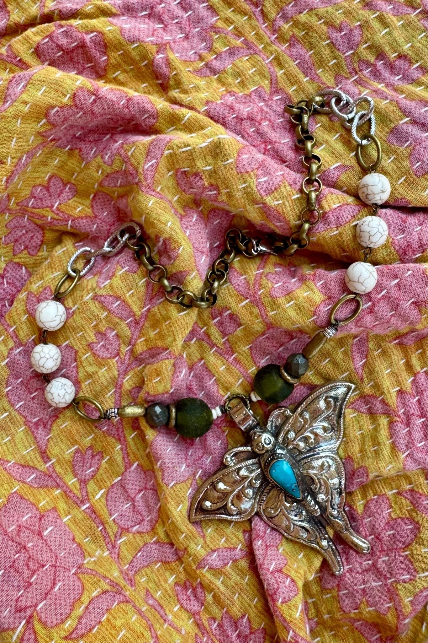 Butterfly Insect Handmade Necklace - ivyandlavyboutique ivyandlavyboutique