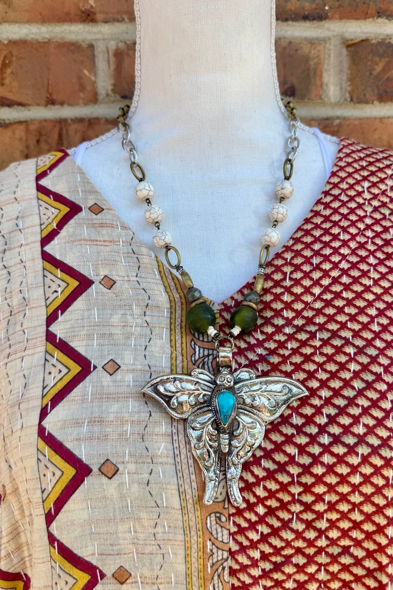 Butterfly Insect Handmade Necklace - ivyandlavyboutique ivyandlavyboutique