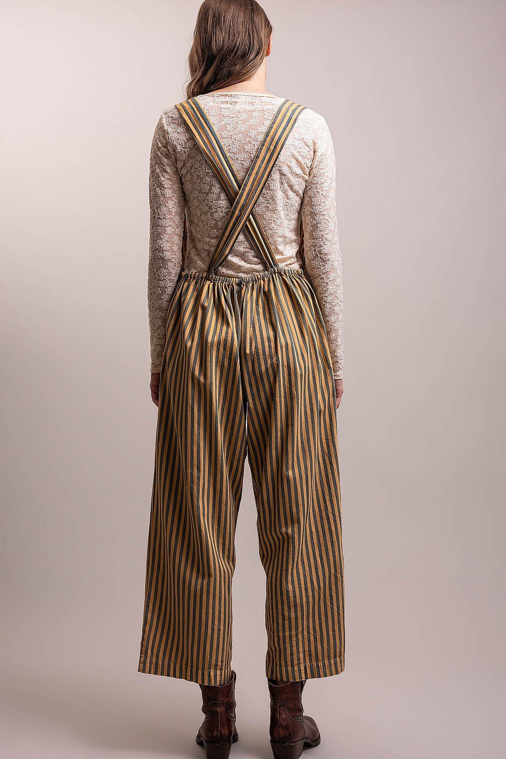Butterfly Stripe Boho Overalls - Boho Wanderlust Boutique Blue Velvet