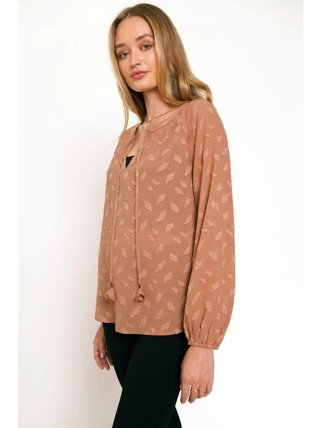 Final Sale - Jacquard Blouse