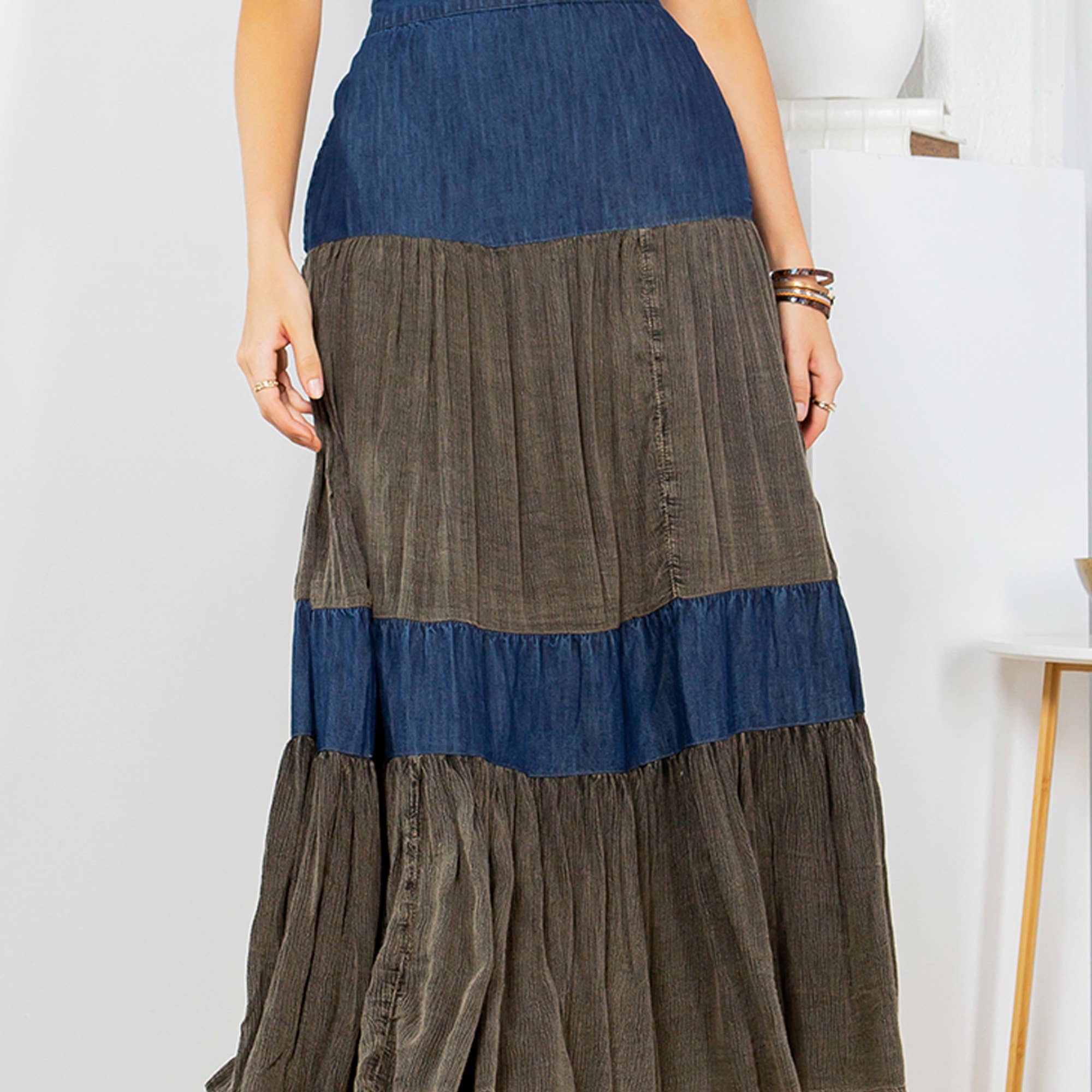 Rachel's Tiered A-Line Skirt