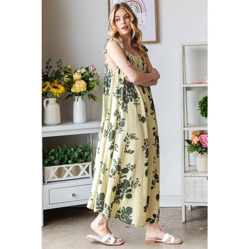 Erica Tie Strap Smocked Summer Dress
