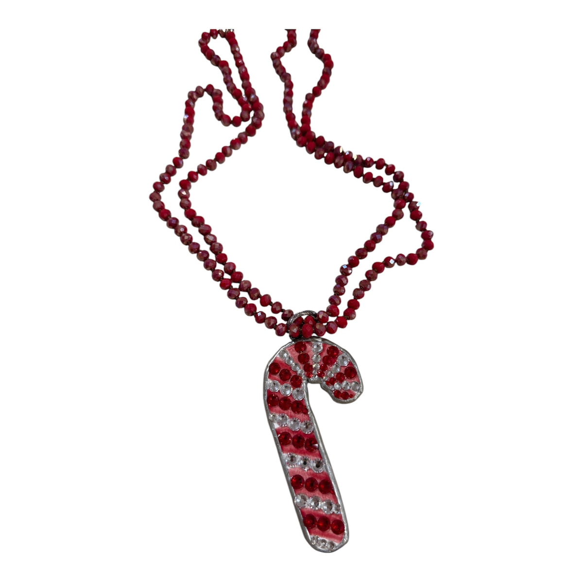 Candy Cane Necklace - Boho Wanderlust Boutique Art by Amy