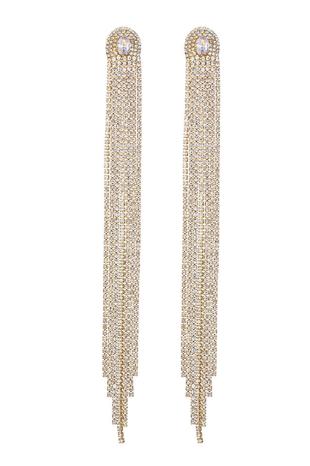 Capri Fringe Statement Earrings - ivyandlavyboutique Eye Candy Los Angeles